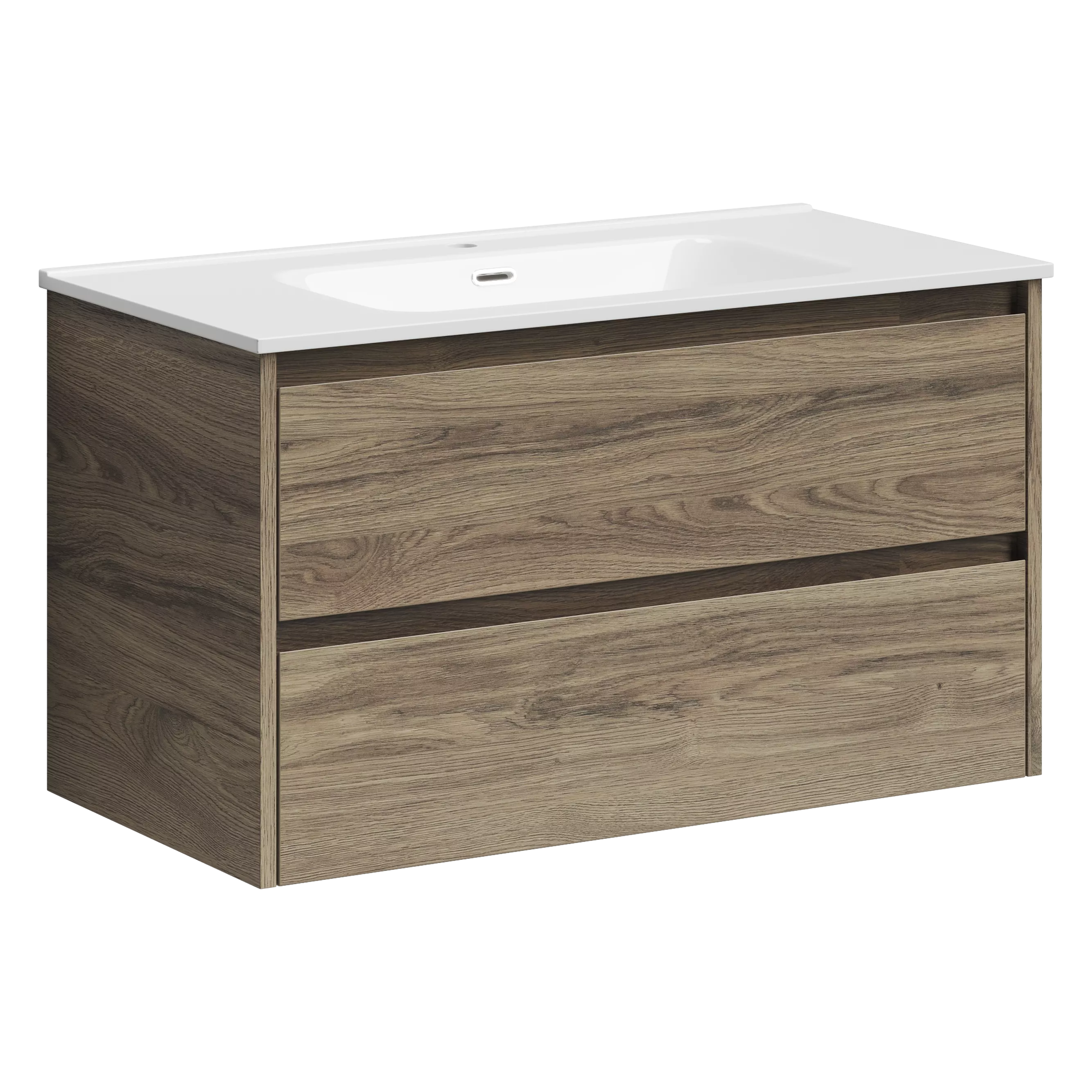 Тумба под раковину Sancos Libra LB90ECH 90 см ( дуб чарльстон матовый) подвесная