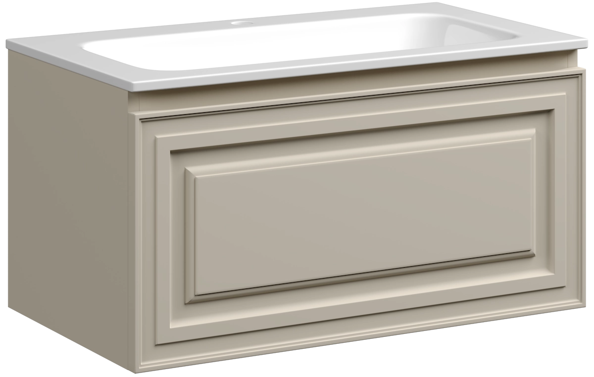 Тумба под раковину Sancos Very VR80CE 80 см (бежевый матовый) подвесная