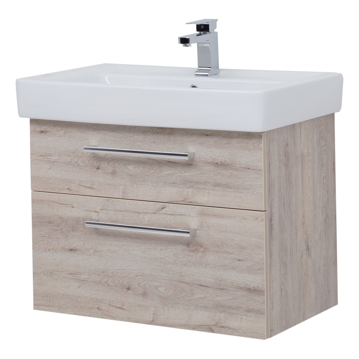 Тумба под раковину Dreja Q Max 80 см (дуб кантри) подвесная