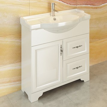 Тумба с раковиной Comforty Севилья 00-00003083 85 см (слоновая кость) напольная
