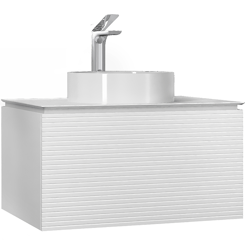 Тумба под раковину Jorno Stone Stn.01.80/P/W/JR 80 см (белый)