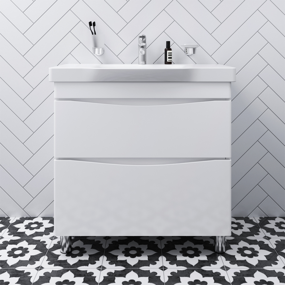 Тумба под раковину AM.PM Like M80FSX0802WG 80 см (белый)