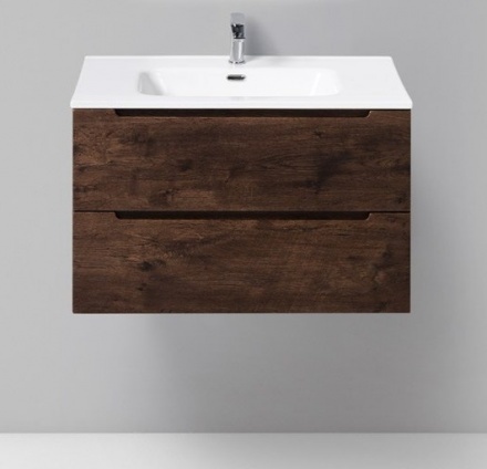 Тумба под раковину Belbagno ETNA-800-2C-SO-RW-P 80 см (коричневый) подвесная