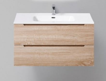 Тумба под раковину Belbagno ETNA-900-2C-SO-WO-P 90 см (светлое дерево) подвесная