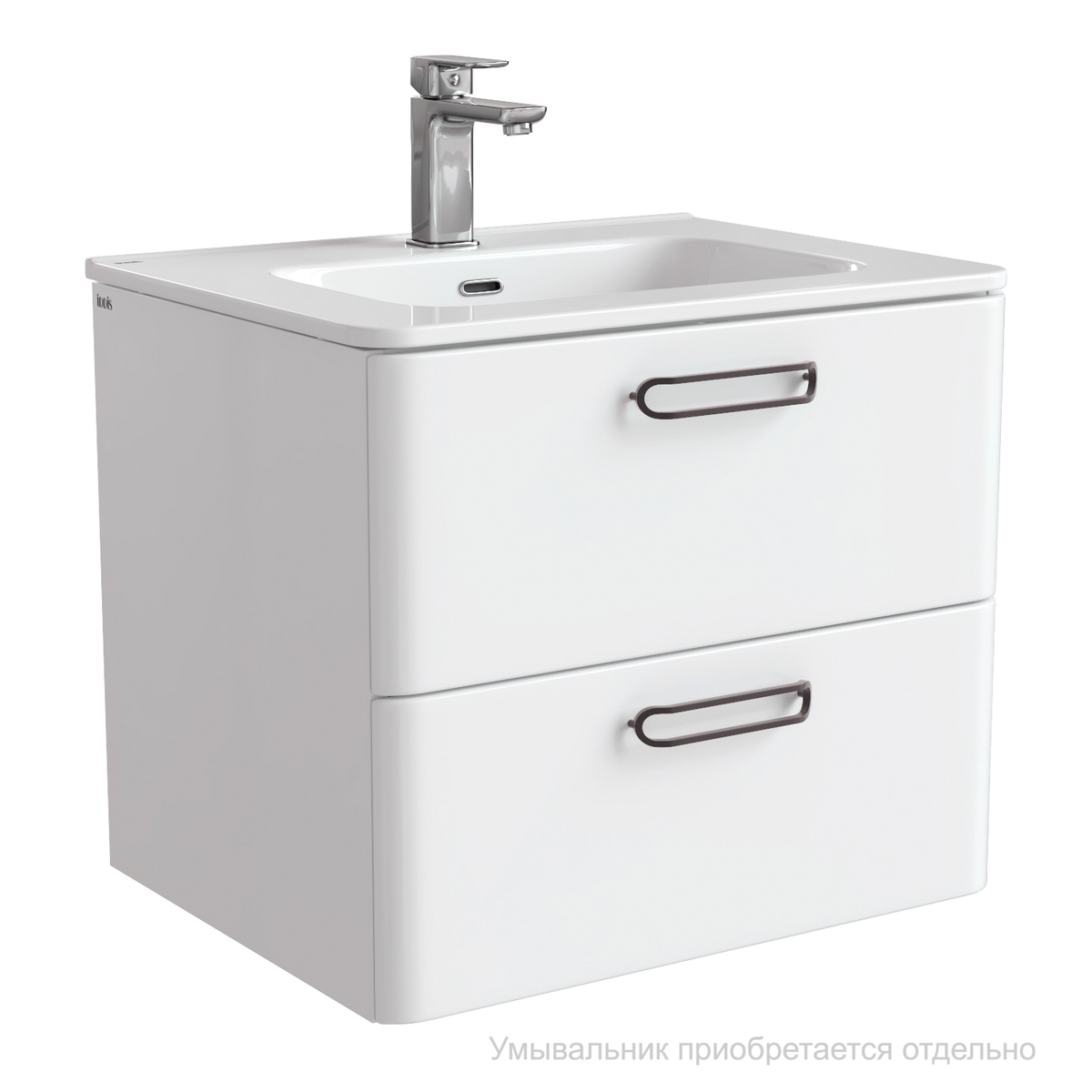 Тумба под раковину IDDIS Brick BRI80W0i95 80 см (белый) подвесная