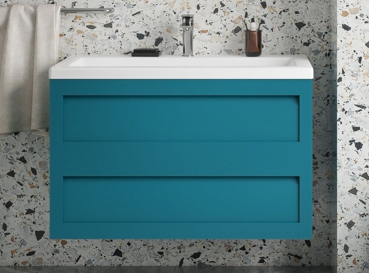 Тумба под раковину Art&Max Platino AM-Platino-900-2C-SO-TM 90 см (бирюзовый матовый)
