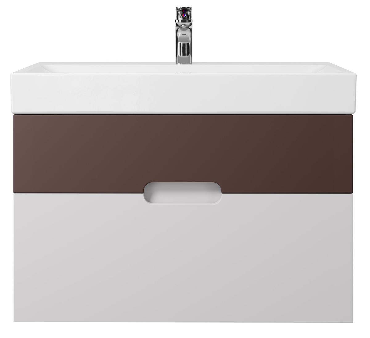 Тумба под раковину Creto Malibu Chocolate Soft 80 7-1078CS