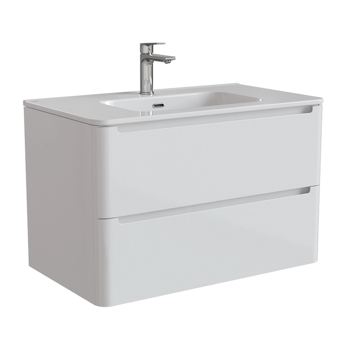 Тумба с раковиной IDDIS Edifice EDI80W0i95K 80 см (белый) подвесная