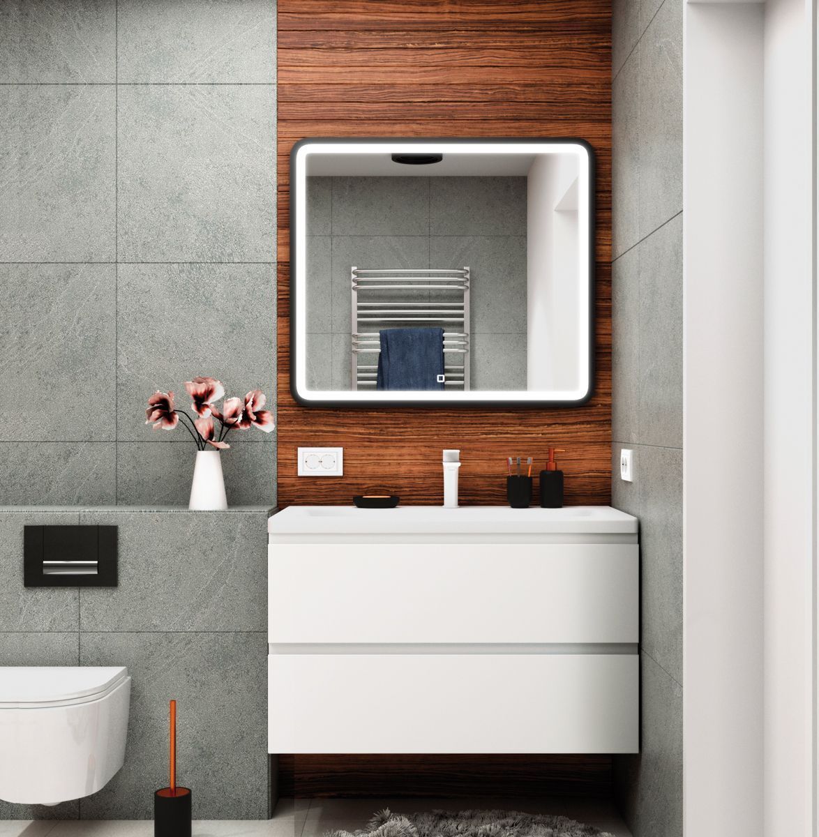 Тумба под раковину Art&Max BIANCHI AM-Bianchi-900-2C-SO-BL 90 см (белый)