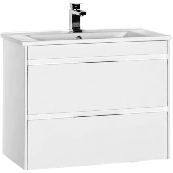 Тумба под раковину Aquanet Тулон 85 см (белый ) подвесная