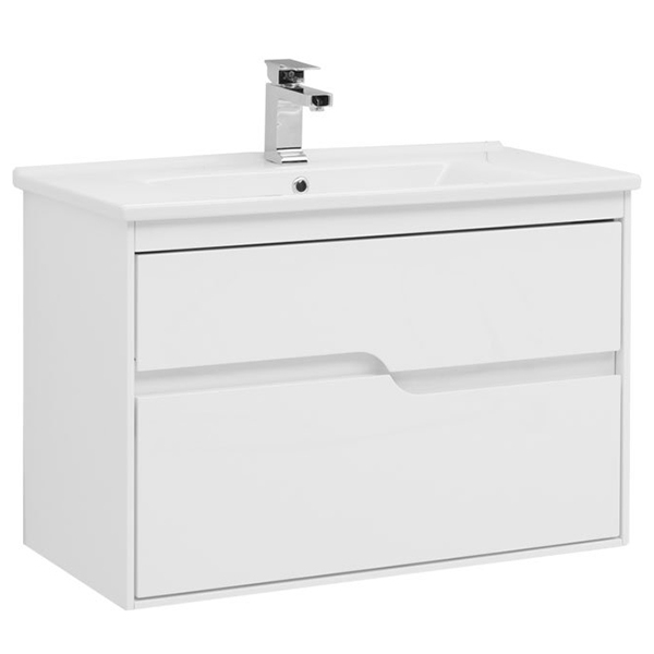 Тумба под раковину Aquanet Модена 85 см (белый) подвесная