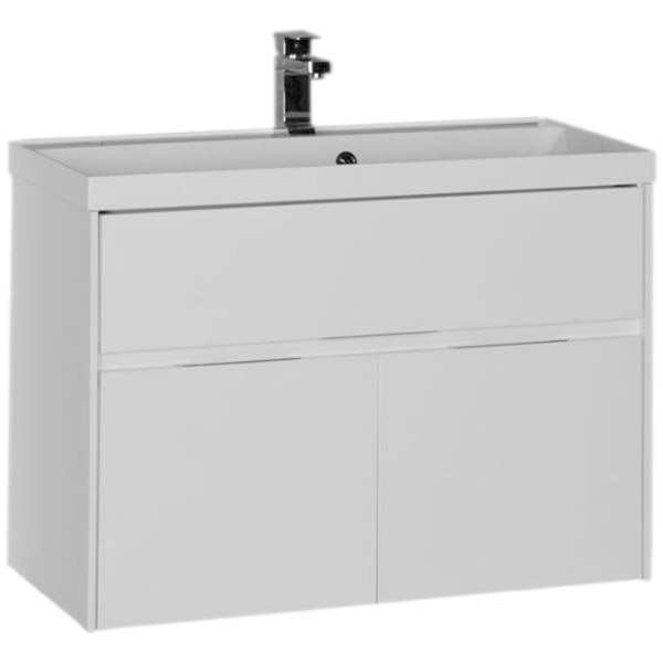 Тумба под раковину Aquanet Латина 90 см (белый ) подвесная