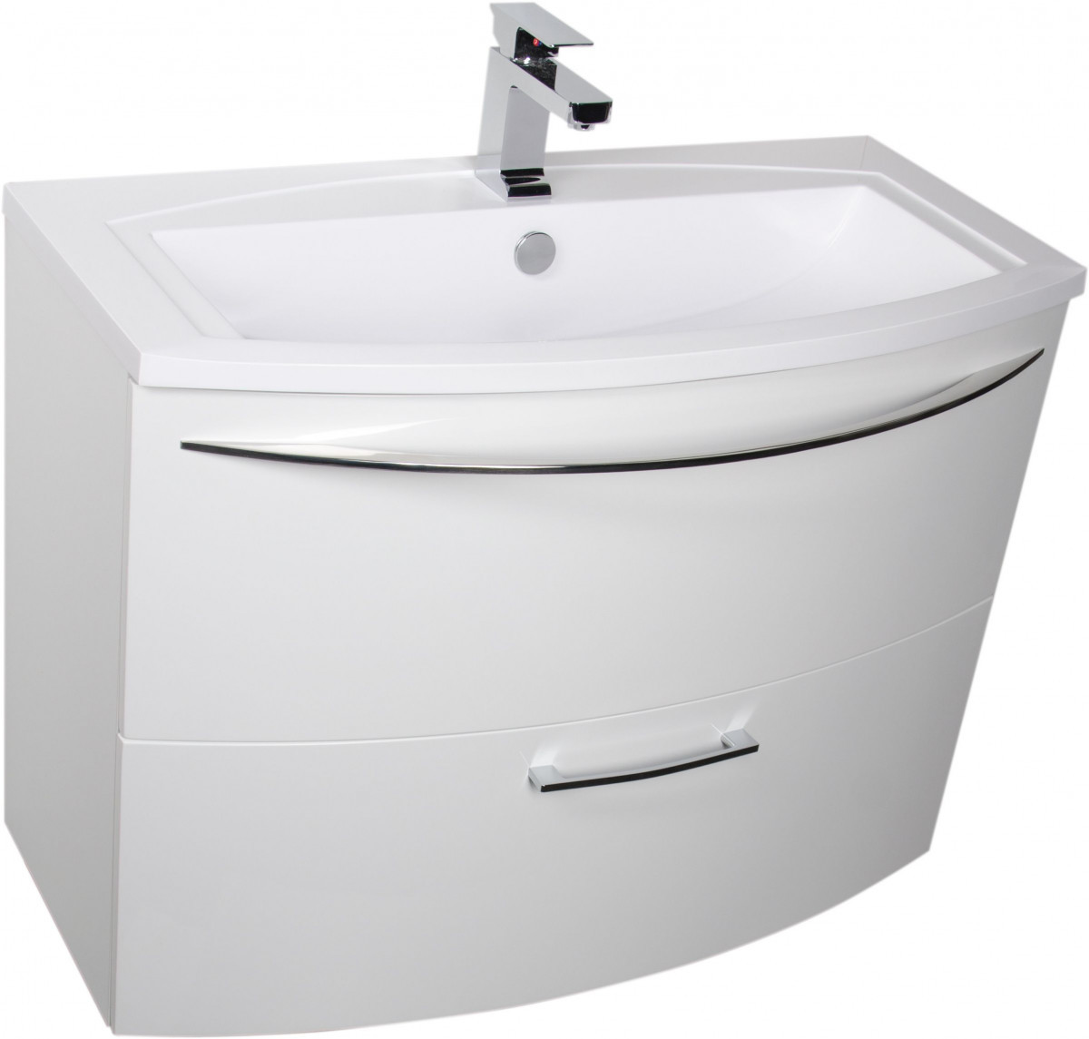 Тумба под раковину Aquanet De Aqua Лонг 90 см (белый ) подвесная