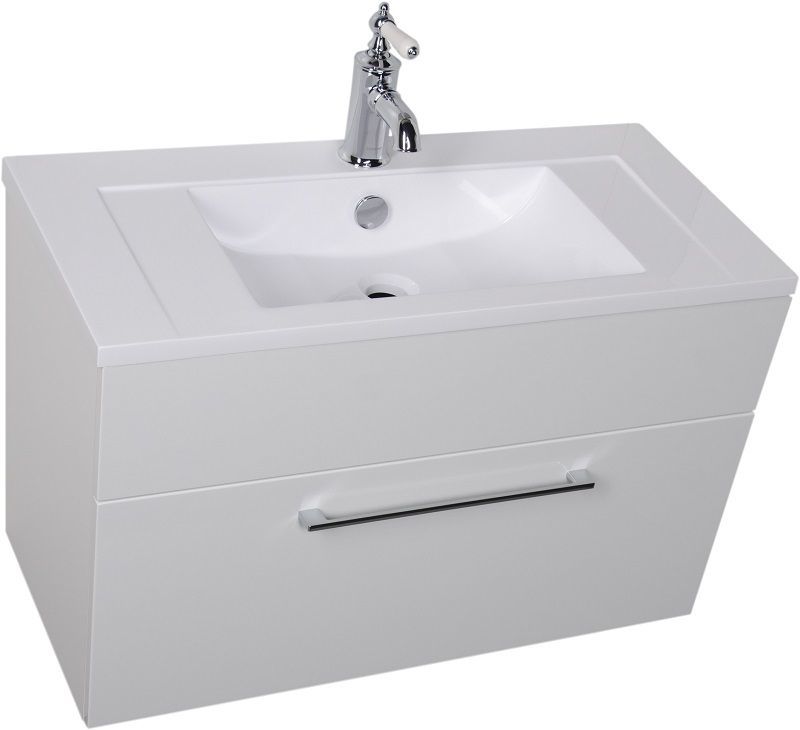 Тумба под раковину Aquanet De Aqua Кубика 80 см (белый ) подвесная