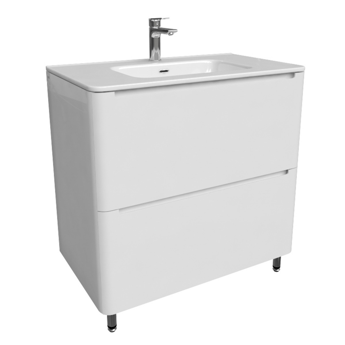 Тумба с раковиной IDDIS Edifice EDI80WFi95K 80 cм (белый) напольная