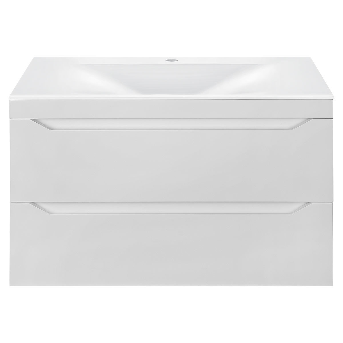 Тумба под раковину Vincea Fine VMC-2F800GW 80 см (G.White) подвесная