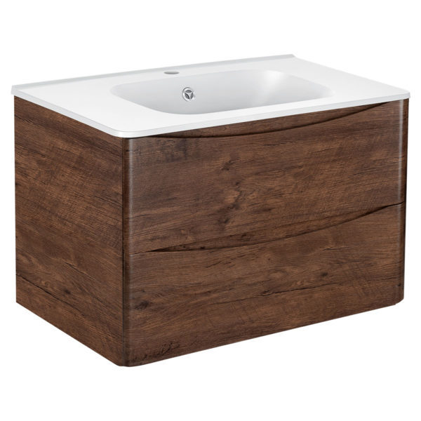 Тумба под раковину Vincea Paola VMC-2P800RW 80 cм (R.Wood) подвесная