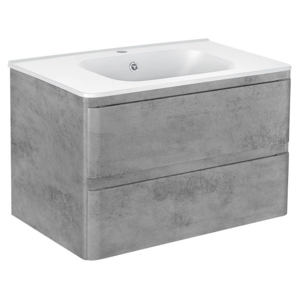 Тумба под раковину Vincea Vico VMC-2V800BT 80 cм (Beton) подвесная
