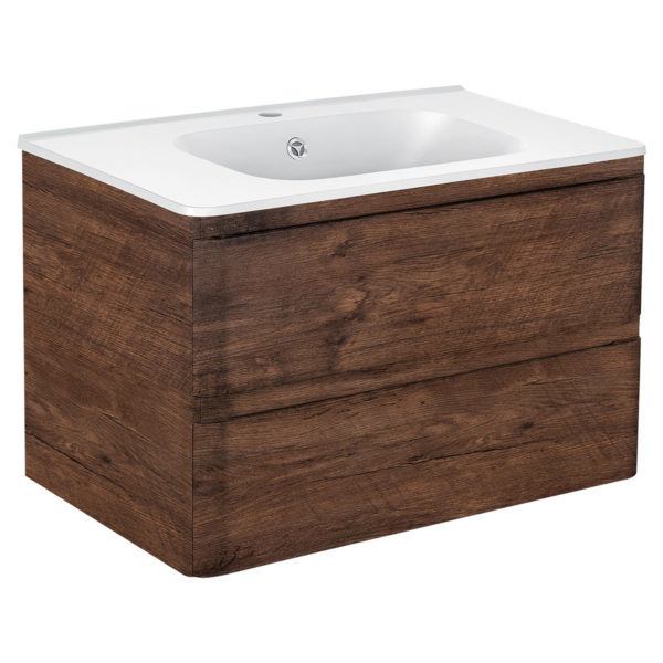 Тумба под раковину Vincea Vico VMC-2V800RW 80 cм (R.Wood) подвесная