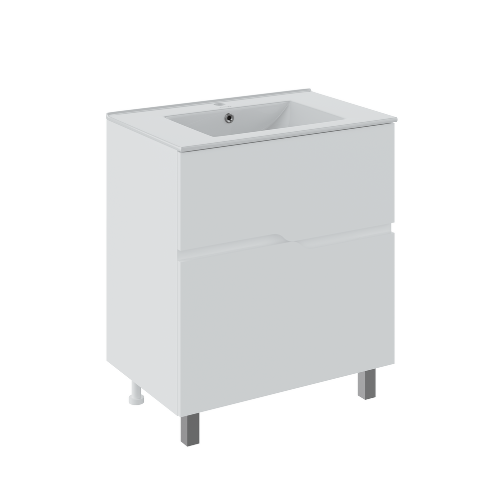 Тумба под раковину Runo Палермо 00-00004158 80 см (белый) напольная