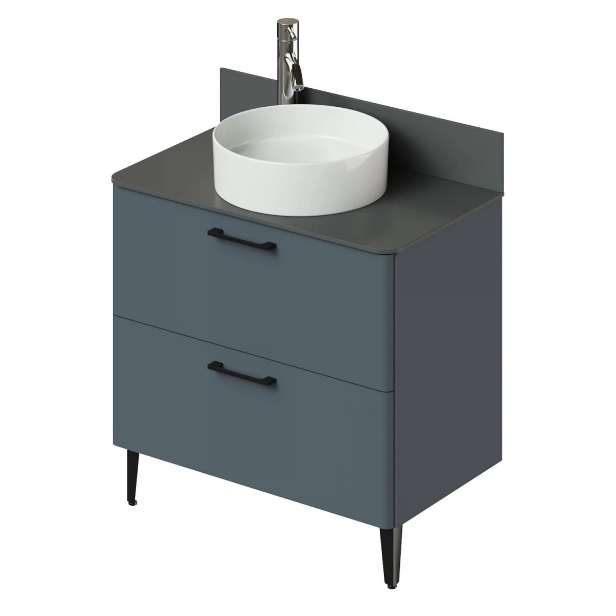 Тумба со столешницей Итана Nais 2.0 4657810335097 80 см (антрацит) напольная