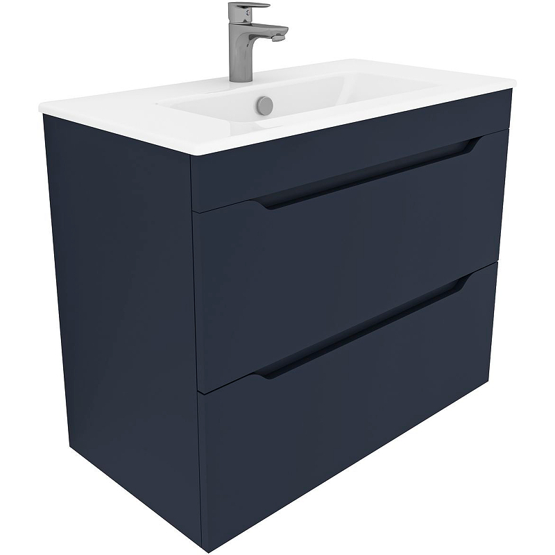 Тумба под раковину Aquanet Практика 330460 80 см (маренго) подвесная