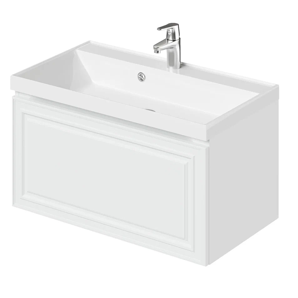 Тумба с раковиной Итана Verona 2.0 4657828217040 80 см (бланж) подвесная