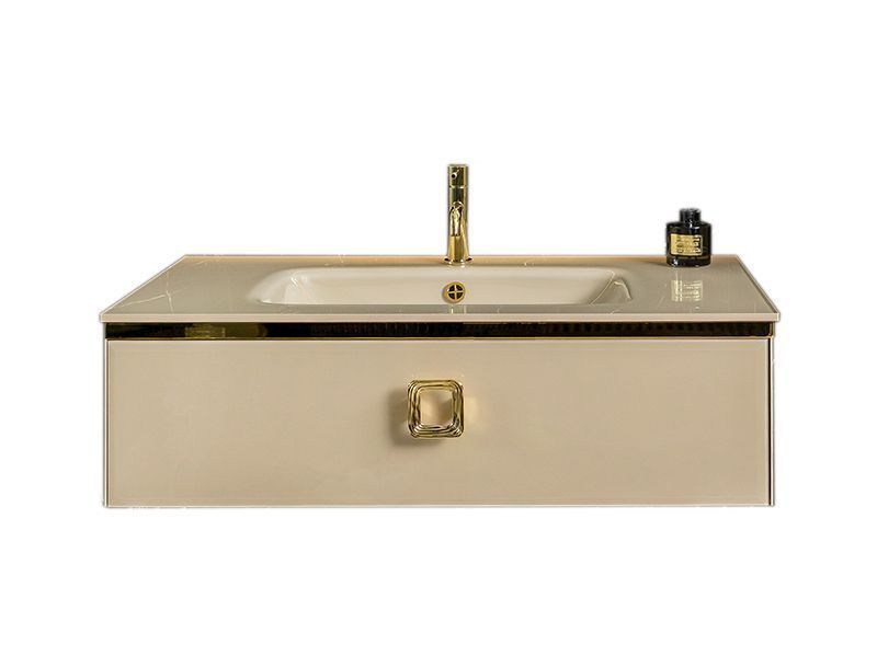 Тумба под раковину ArmadiArt Lucido 770-080-CP 80 см (капучино)