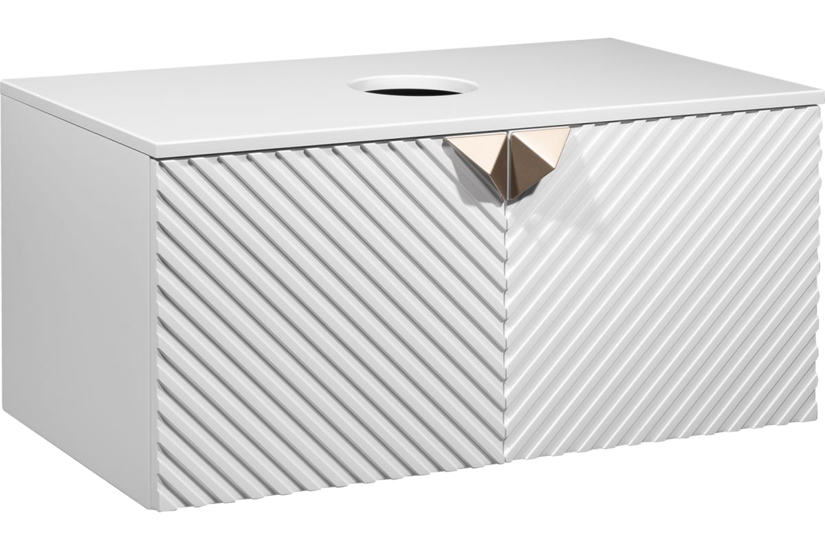 Тумба под раковину Runo Андора 00-00002019 85 см (белый) подвесная
