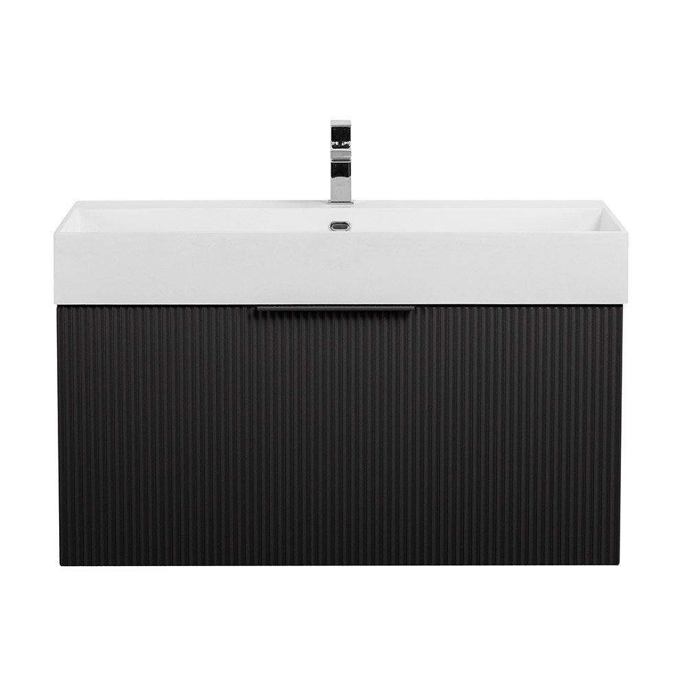 Тумба под раковину Cezares Premium 55442 90 см (чёрный матовый) подвесная