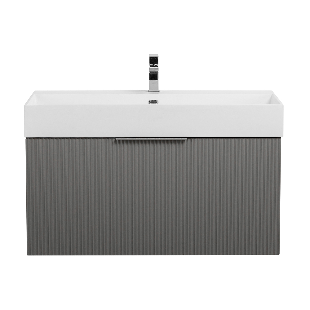Тумба под раковину Cezares Premium 55444 90 см (серый матовый) подвесная