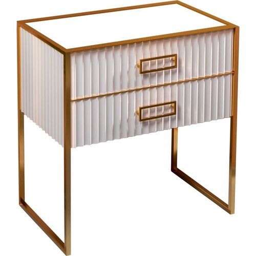 Тумба под раковину ArmadiArt Monaco 867-080-WG 80 см (белый/золото)