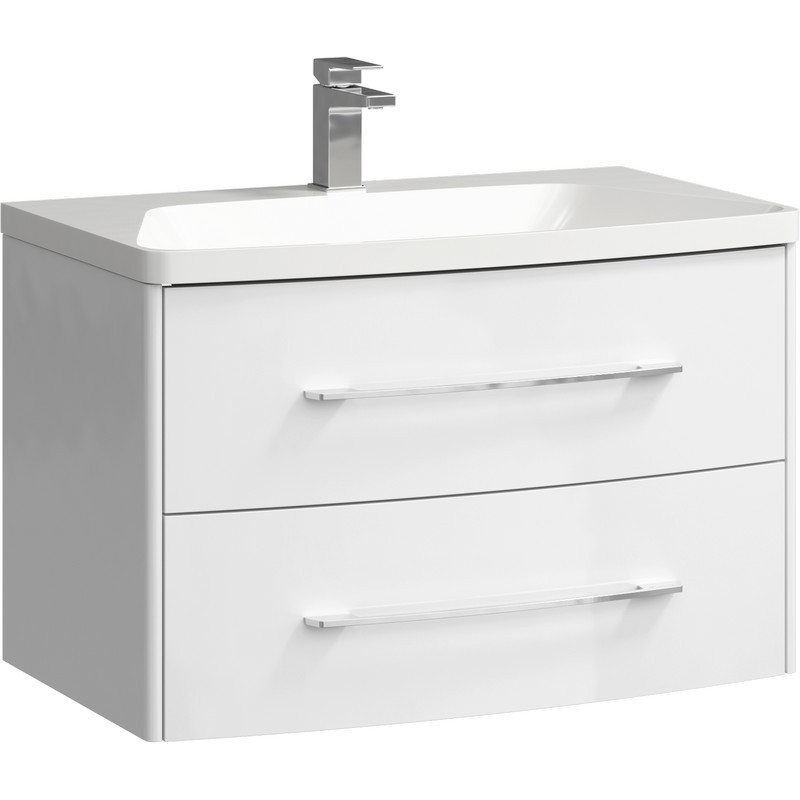 Тумба под раковину Aqwella 5 stars Neringa NER0108 80 см (белый) подвесная