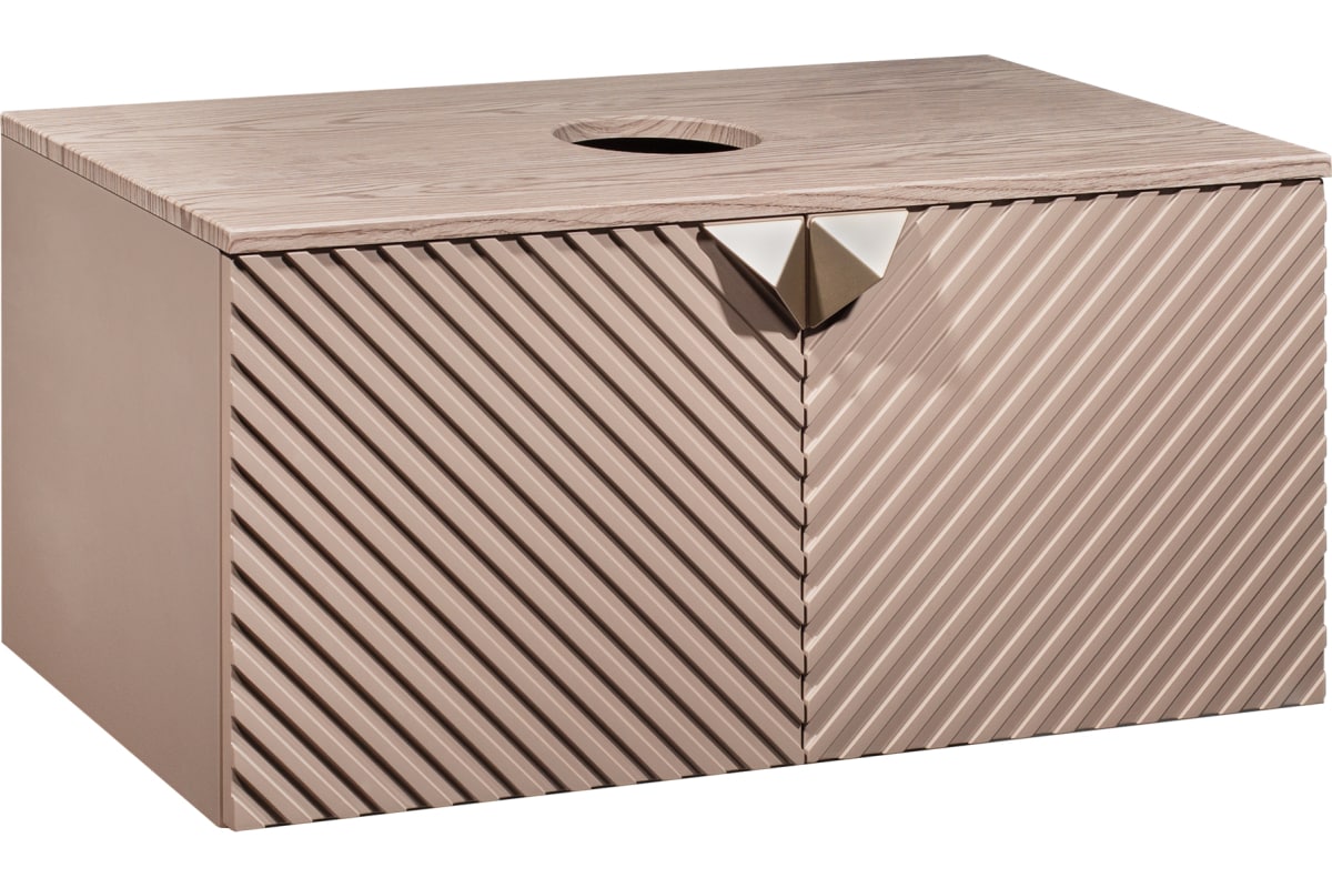 Тумба под раковину Runo Андора 00-00002017 85 см (кашемир серый/дуб какао) подвесная