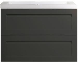 Тумба под раковину Art&Max Platino AM-Platino-800-2C-SO-GM-Cer 80 см (серый матовый) подвесная