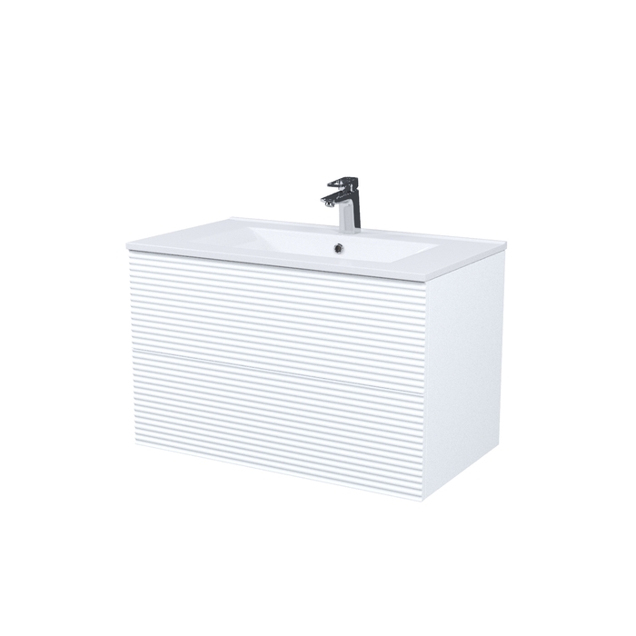 Тумба с раковиной IDDIS Bild BIL80W0i95K 80 см (белый) подвесная