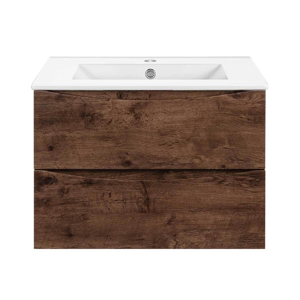 Тумба под раковину Vincea Mia Slim VMC-2MC800S1RW 80 cм (R.Wood) подвесная