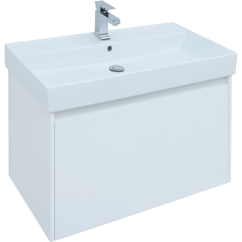Тумба под раковину Aquanet Nova Lite 90 см (белый) 1 ящик подвесная
