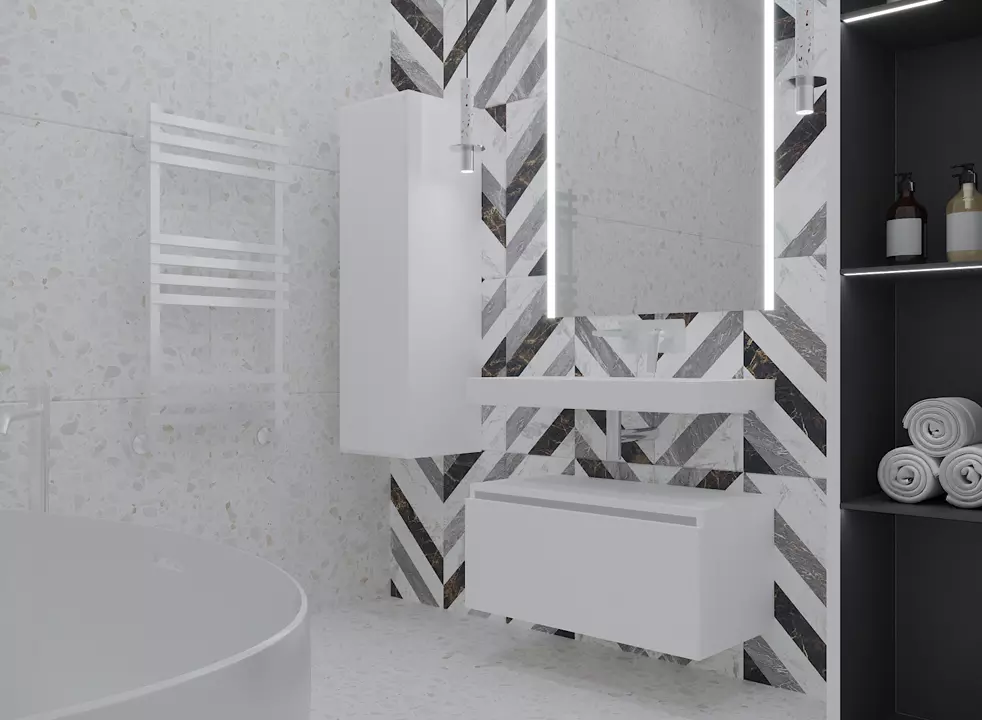 Тумба под столешницу ArmadiArt Vallessi UNO-S 897-080-W 80 см (белый)