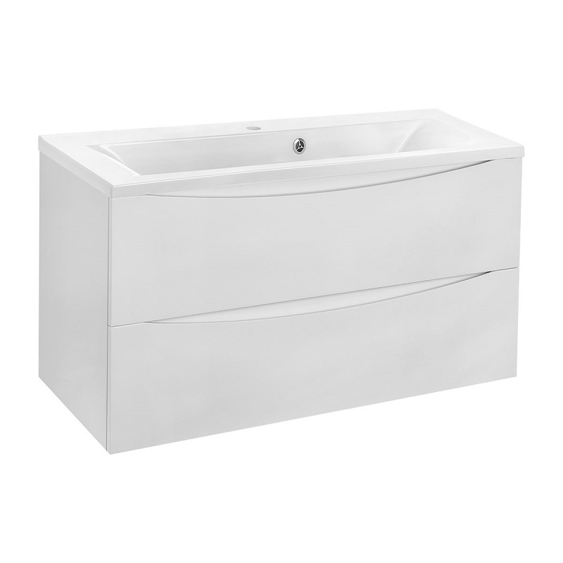 Тумба под раковину Vincea Mia VMC-2MA900GW 90 cм (G.White) подвесная