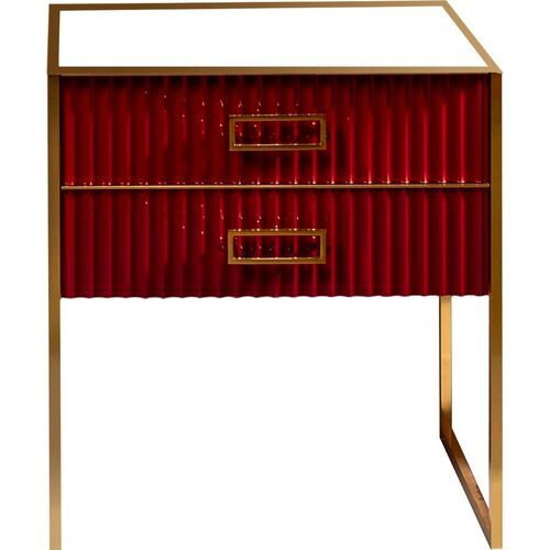 Тумба под раковину ArmadiArt Monaco 866-080-RG 80 см (бордо/золото)