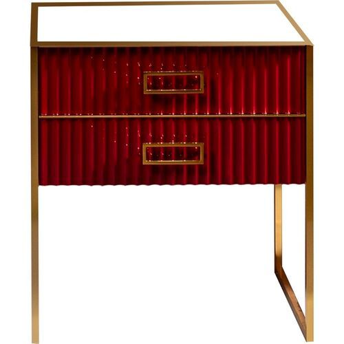 Тумба под раковину ArmadiArt Monaco 867-080-RG 80 см (бордо/золото)