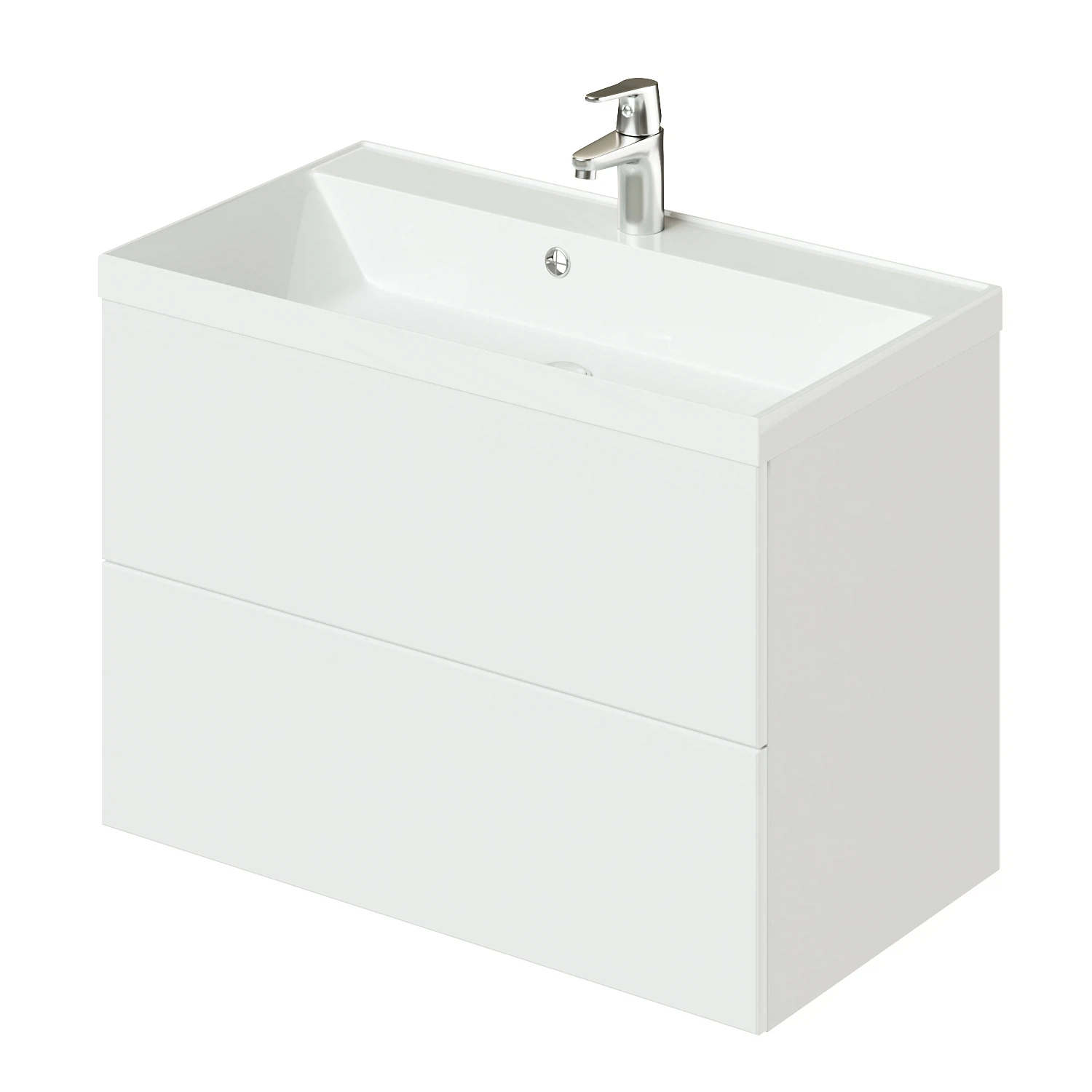 Тумба с раковиной Итана Icon 4657773605022 80 см (белый) подвесная