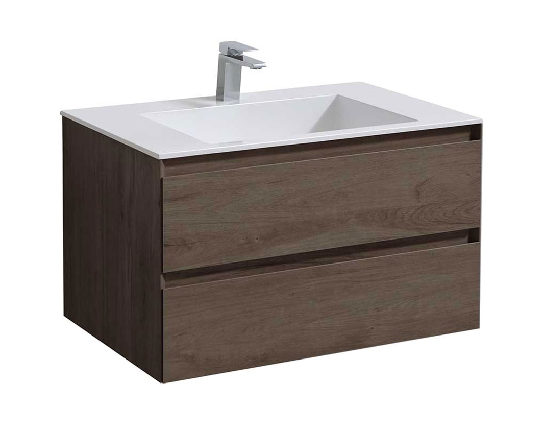 Тумба под раковину Vincea Luka VMC-2L800RO 80 cм (R.Oak) подвесная