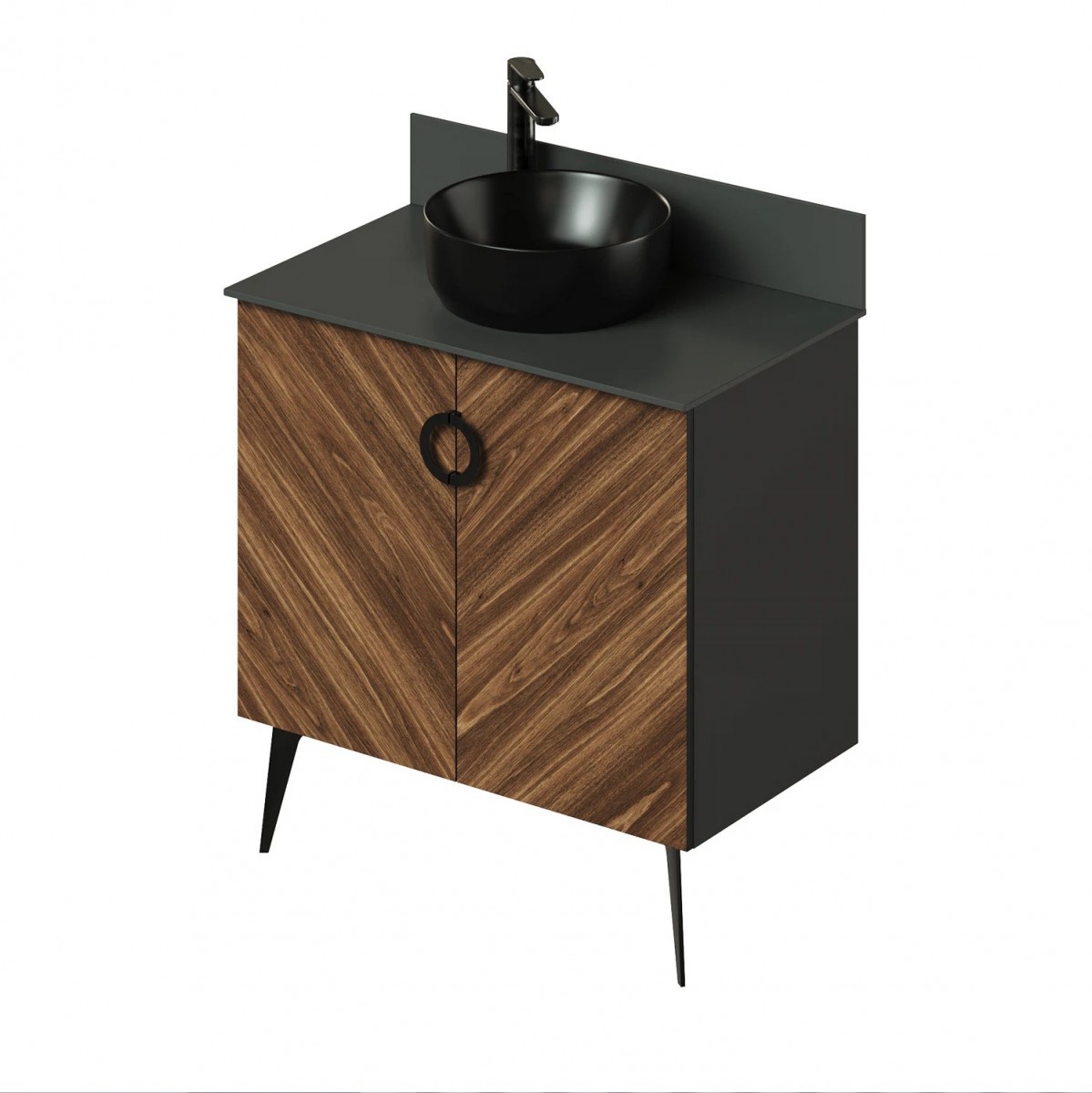 Тумба со столешницей Итана Palladio 4657792957973 80 см (дуб бурбон) напольная