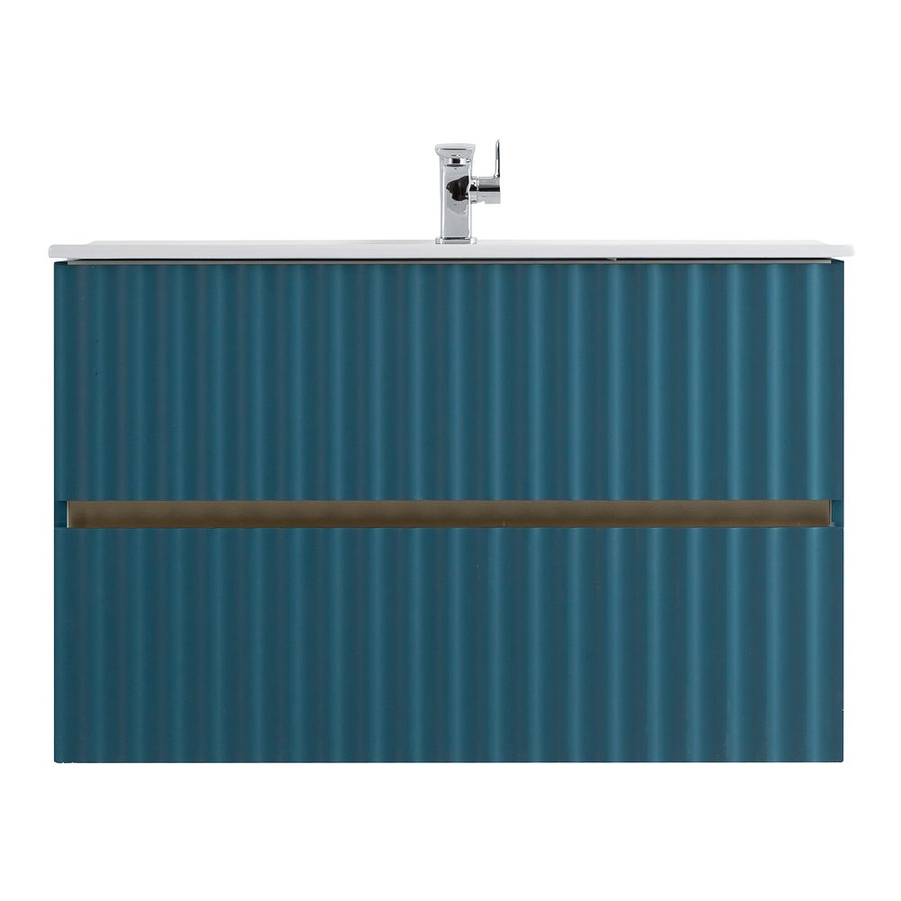 Тумба под раковину Art&Max Elegant AM-ELEGANT-900-2C-SO-AQ-P 90 см (аквамарин) подвесная