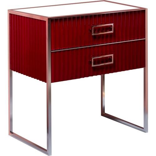 Тумба под раковину ArmadiArt Monaco 866-080-RCR 80 см (бордо/хром)