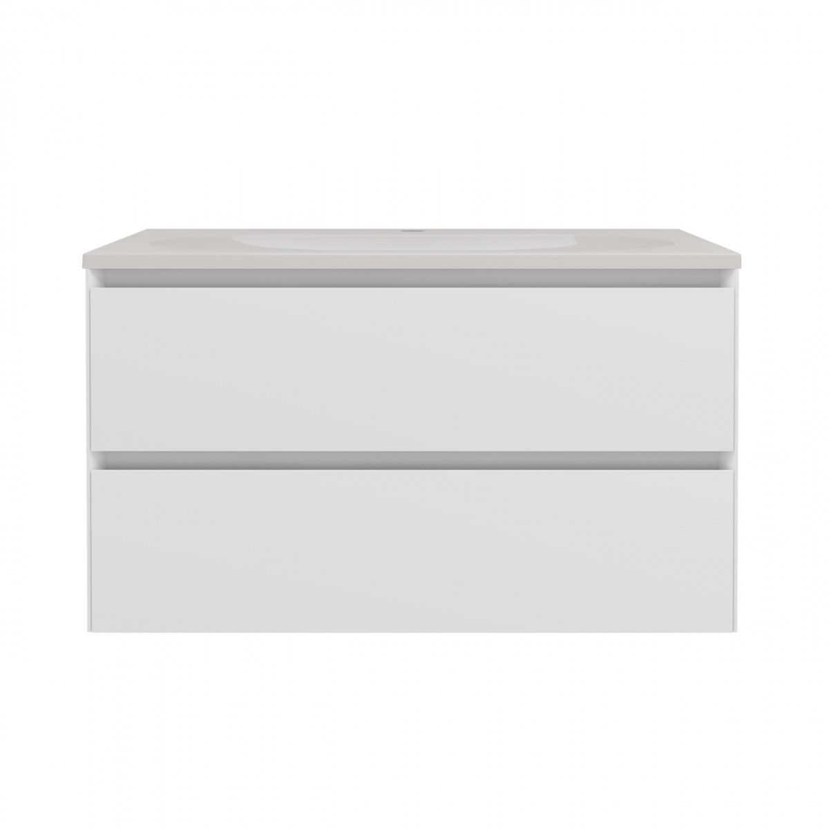 Тумба под раковину Vincea Luka Soft-Touch VMC-2L800MW 80 cм (белый матовый) подвесная