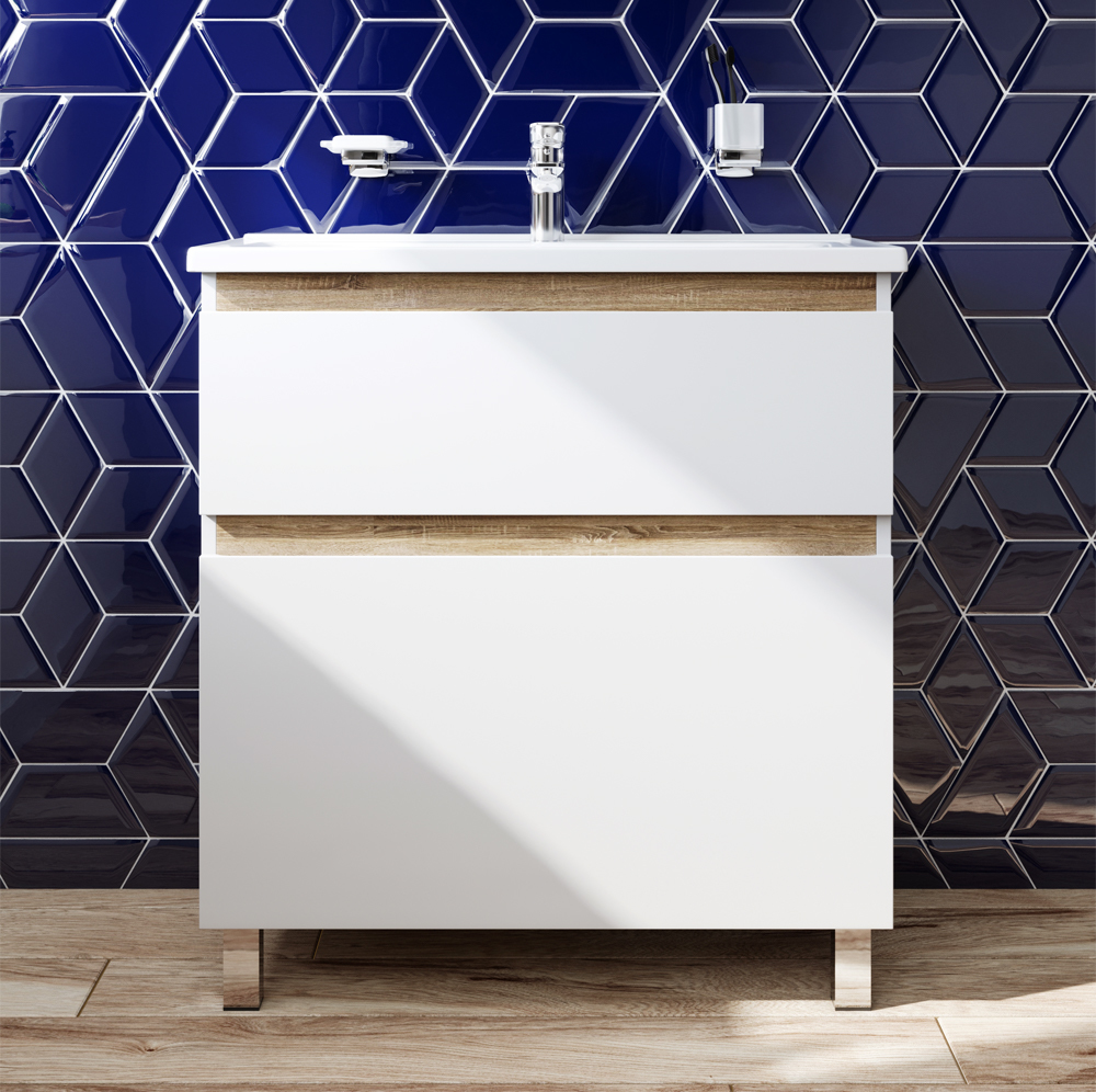 Тумба под раковину AM.PM X-Joy M85AFSX0802WG 80 см (белый) напольная