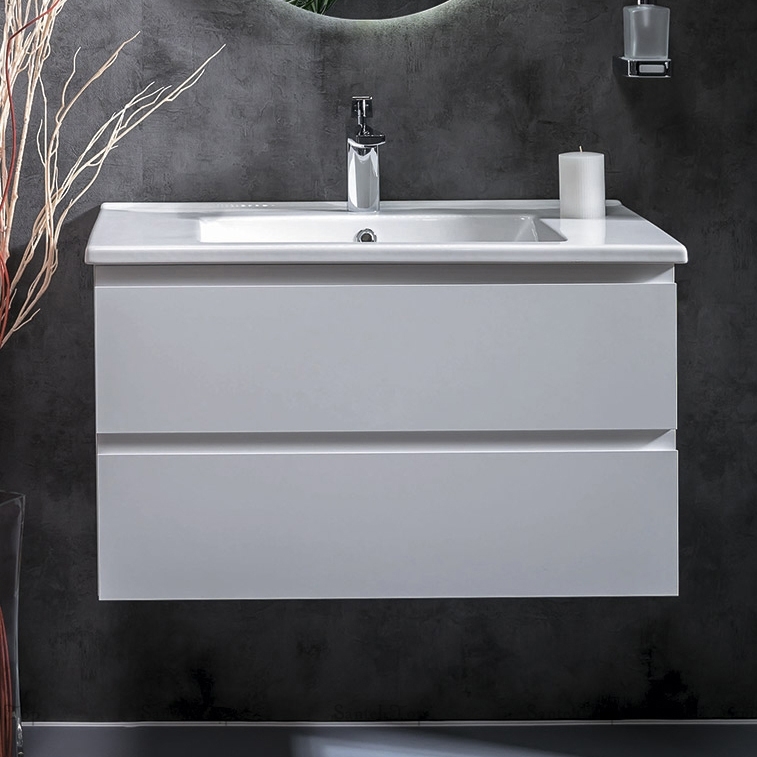 Тумба под раковину ArmadiArt Capolda 849-085-W 85 см (белый)